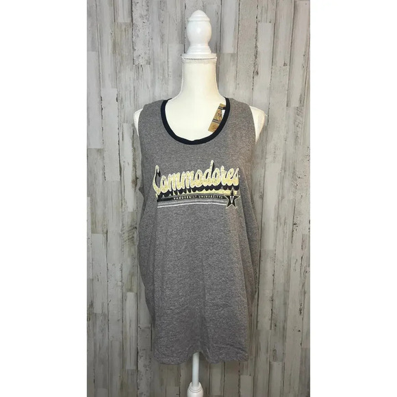 NWT‎ Vanderbilt Commodores Men's Gray Sleeveless Tank Top Size XL - Picture 1 of 5